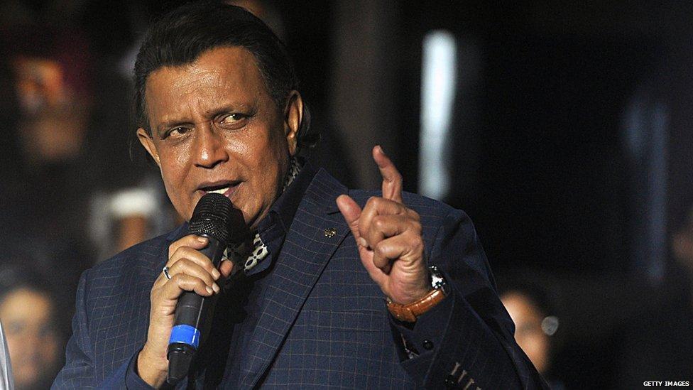 Boillywood star Mithun Chakraborty is hugely popular in Central Asia for playing an iconic character "Jimmy" in one of his films