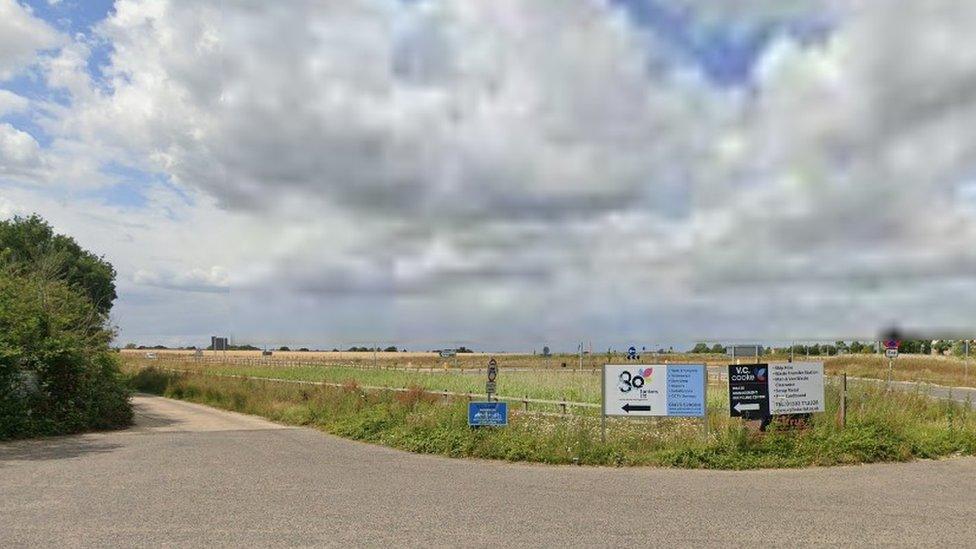 Sign for VC Cooke, near Beccles