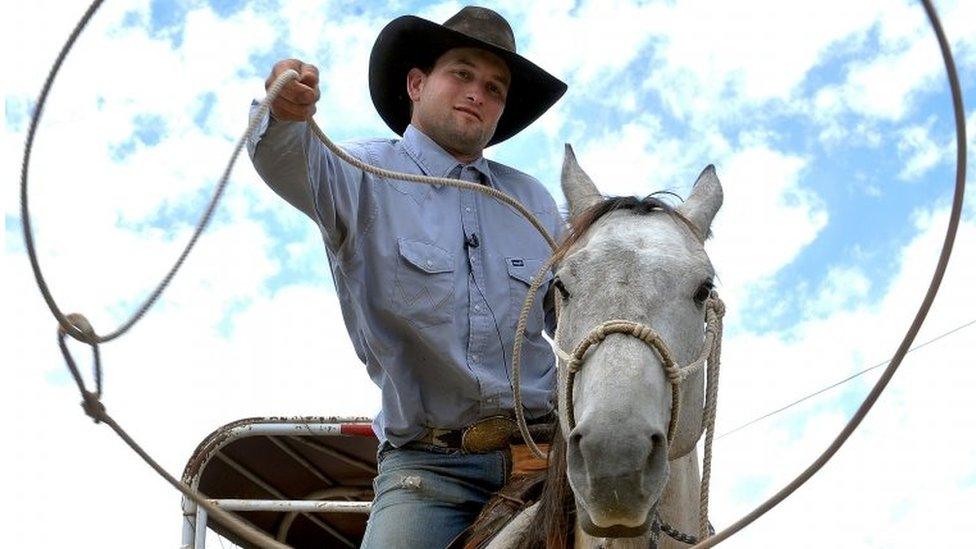 Robert Borba on his horse