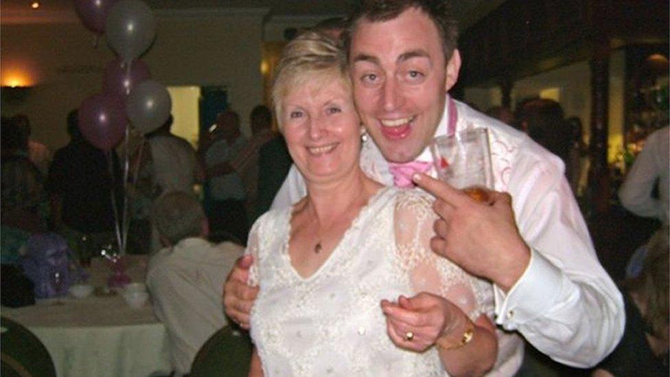 Len Hodkin with his mother Sally Hodkin