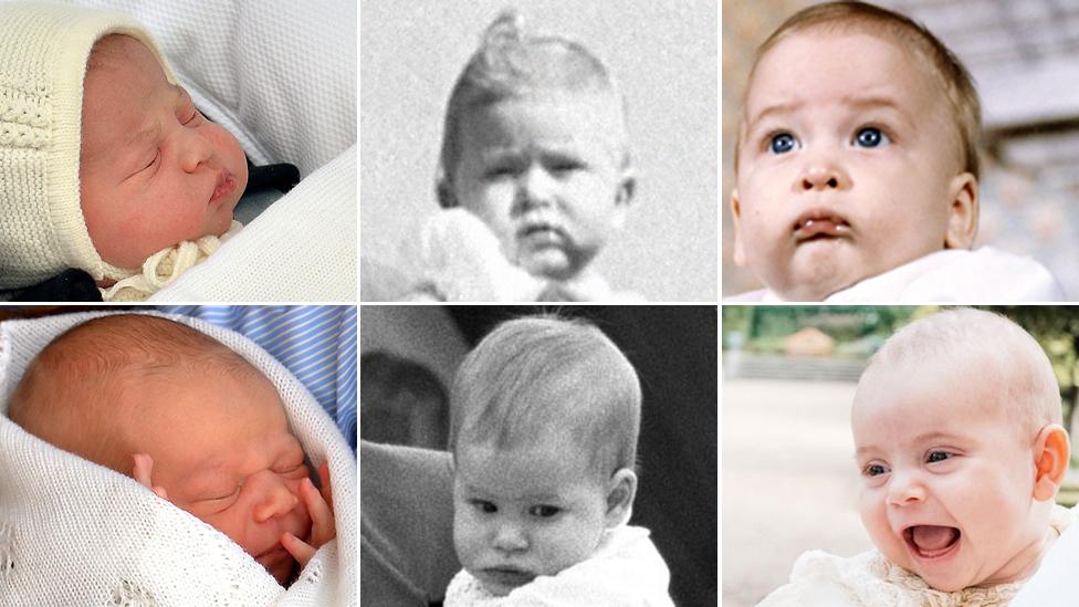 Composite royal baby pictures