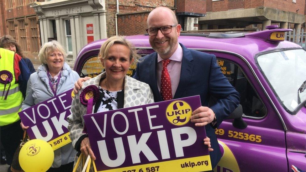 Paul Nuttall out on the campaign trail