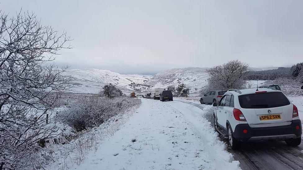 The A4212 near Bala, Gwynedd