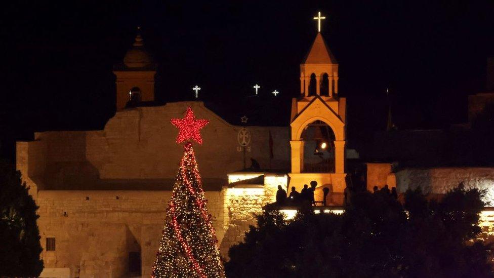 Christmas tree in Bethlehem