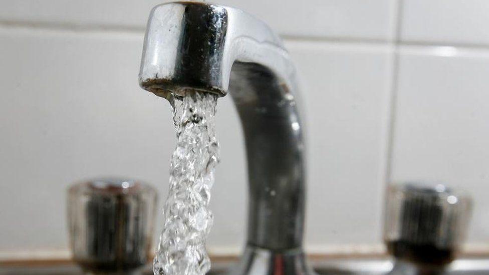 Water coming out of tap