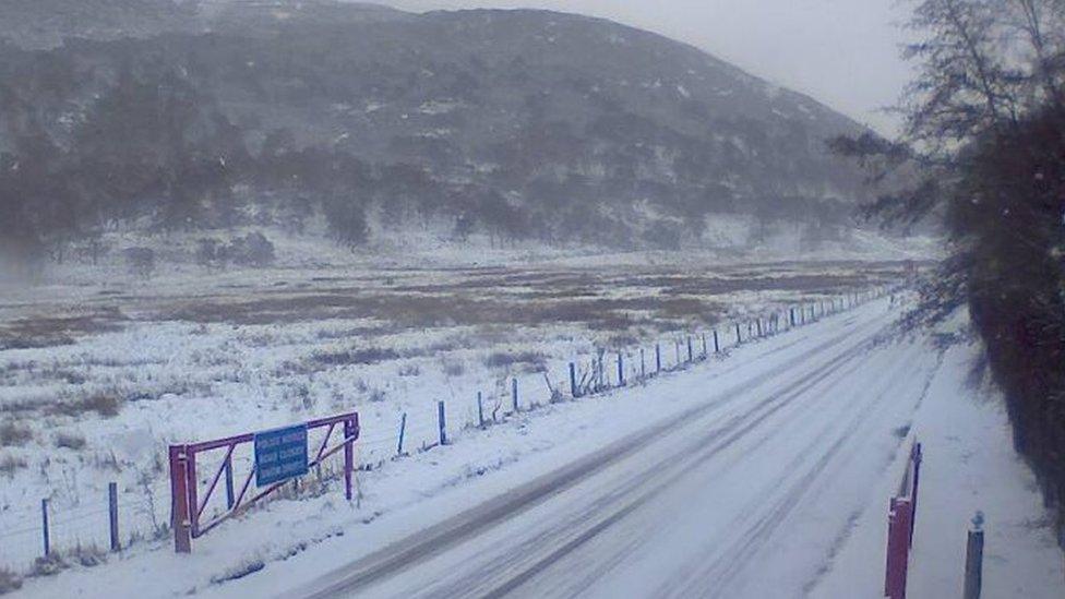 snow gates at Braemar