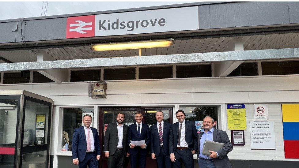 Councillors at Kidsgrove Station