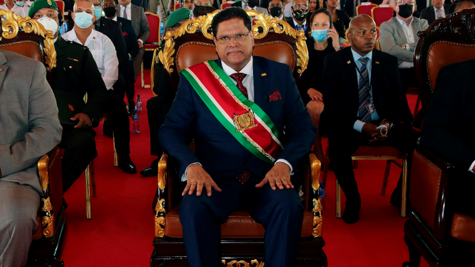 Suriname's President Chan Santokhi