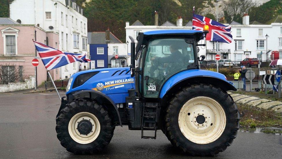 Tractor demo in Dover