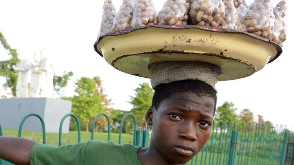 A vendor in Lagos, Nigeri