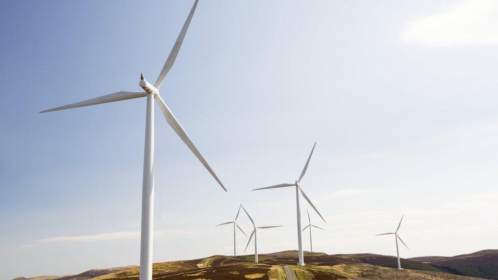 Wind turbines in Scotland