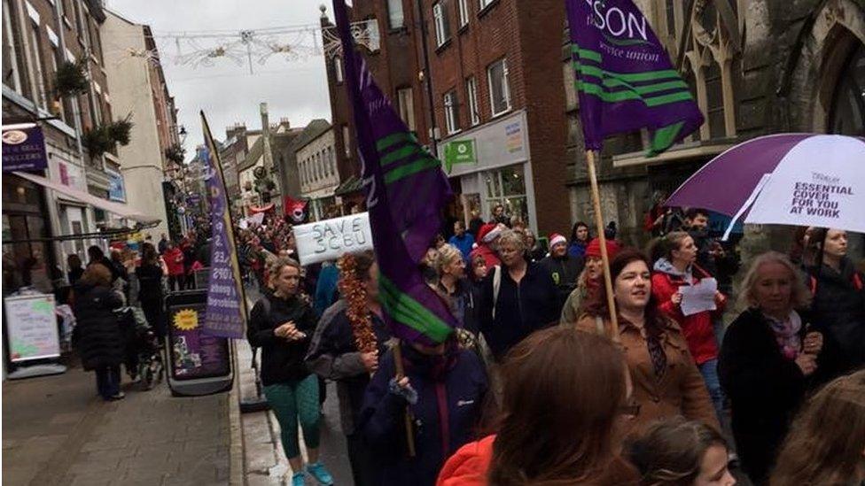 Kingfisher Ward march through Dorchester