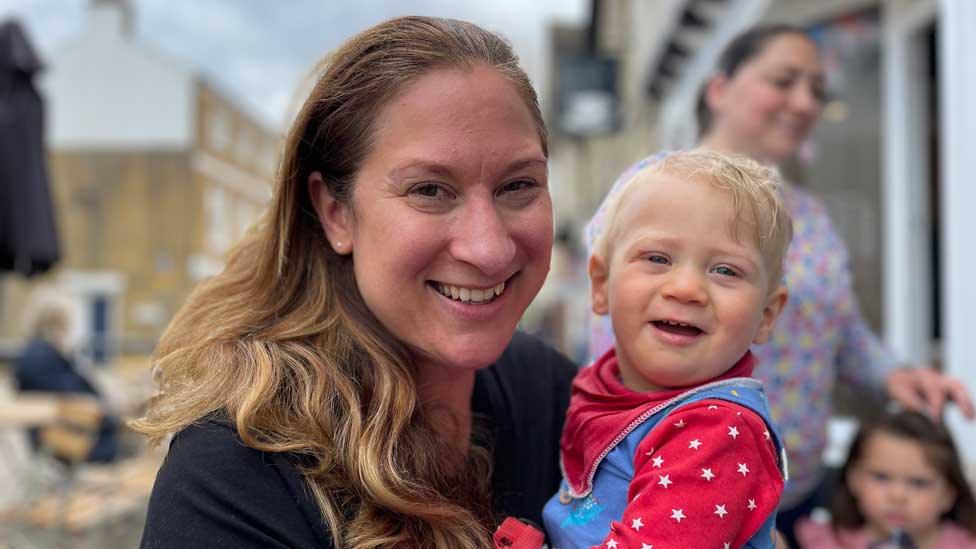 Polly Frearson and 15-month-old-Raphael