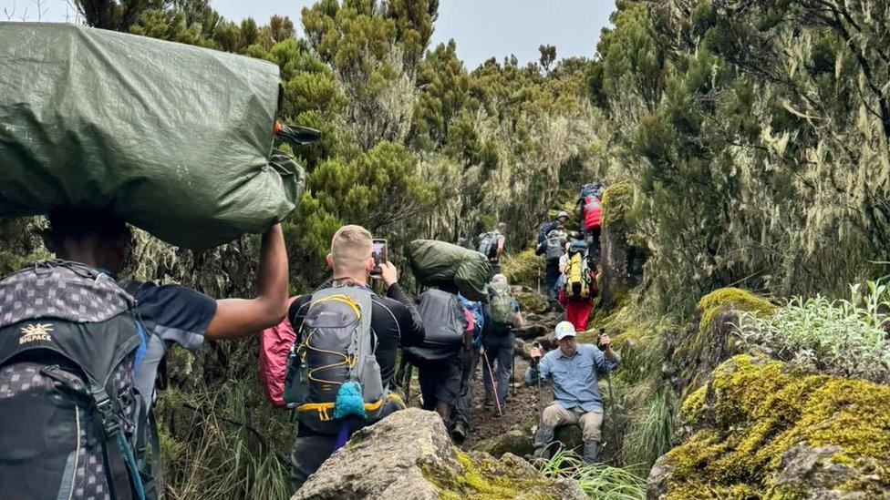 Some of the hike group