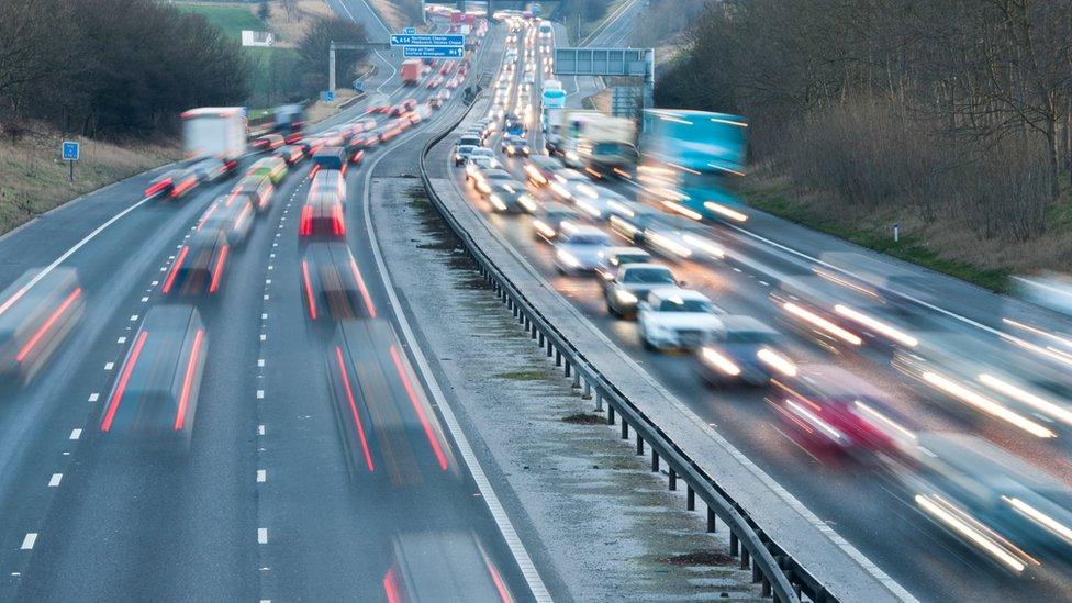 Traffic on the motorway