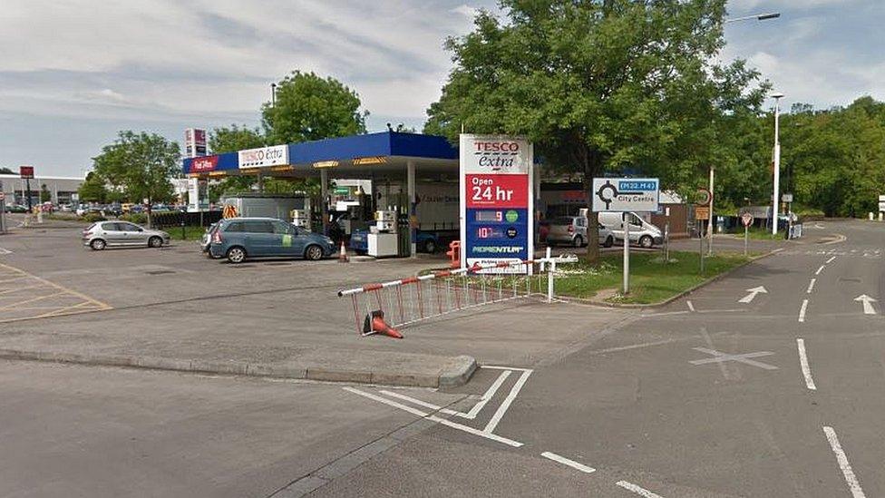 Tesco's Eastville petrol station in Bristol