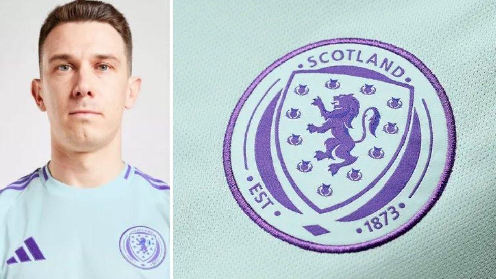 Ryan Jack and new Scotland Away shirt