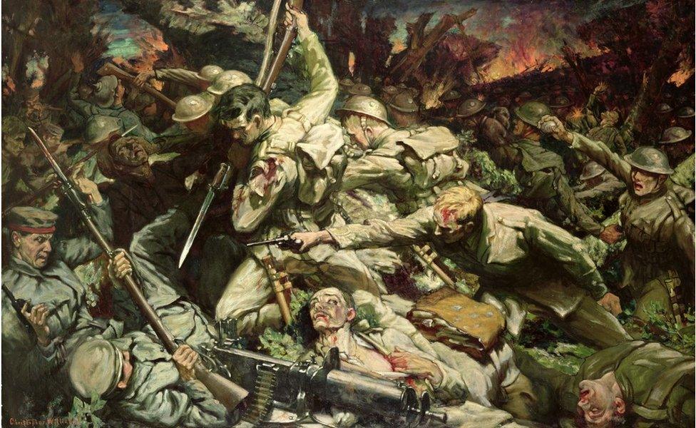 The Welsh at Mametz Wood by Christopher Williams, commissioned by David Lloyd George in 1916