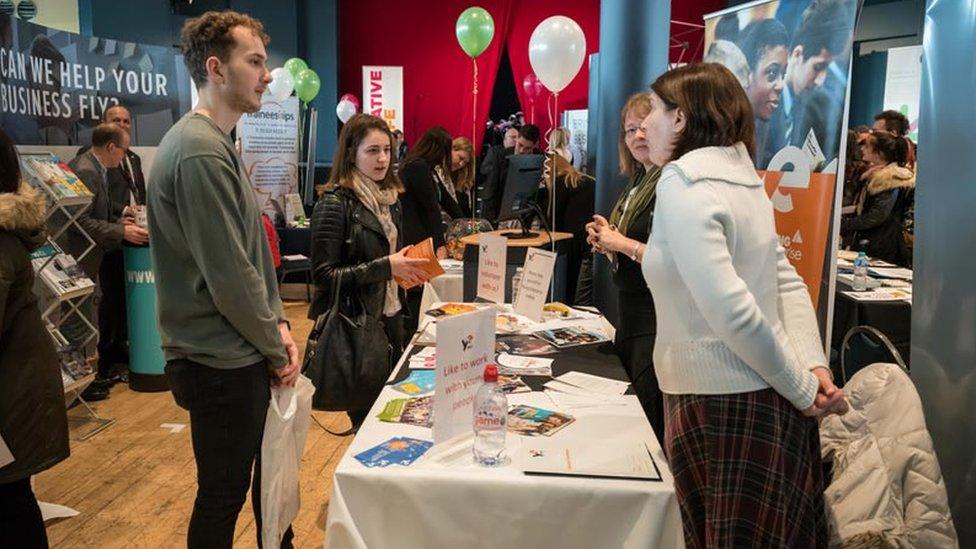 A jobs fair at De La Warr Pavilion