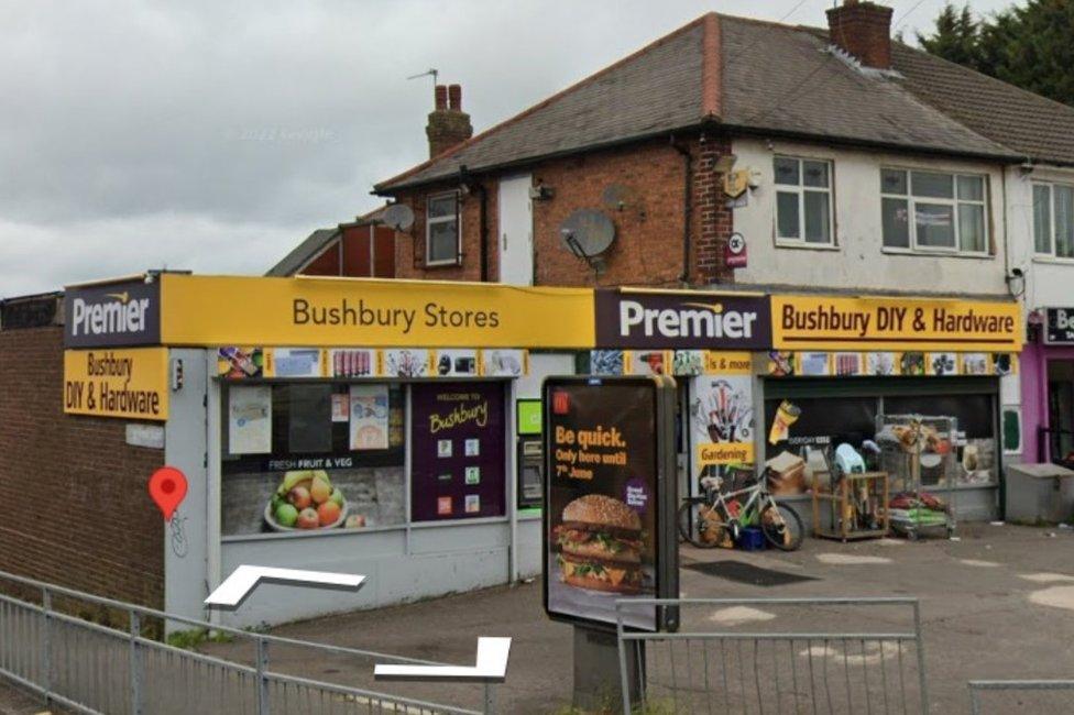 The Costcutter in Bushbury Lane, Wolverhampton, also known as Premier and Bushbury DIY