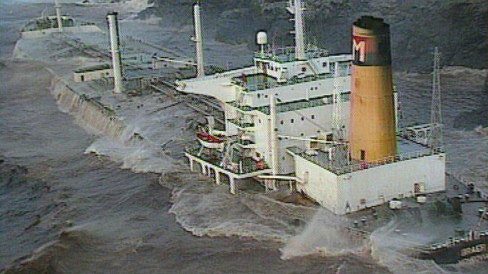 MV Braer off Shetland