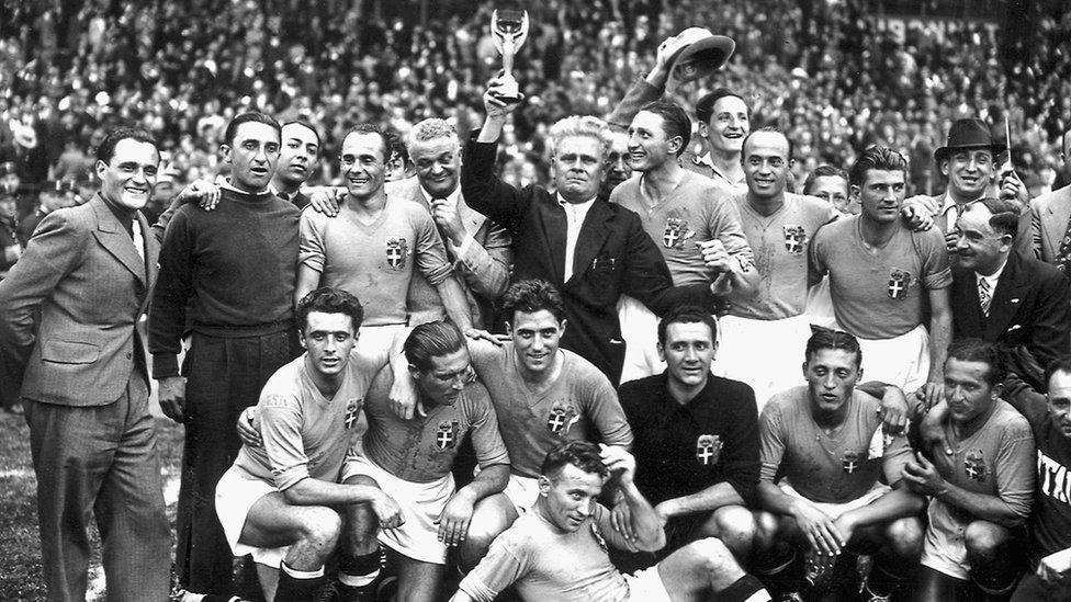 Italy with the 1938 World Cup