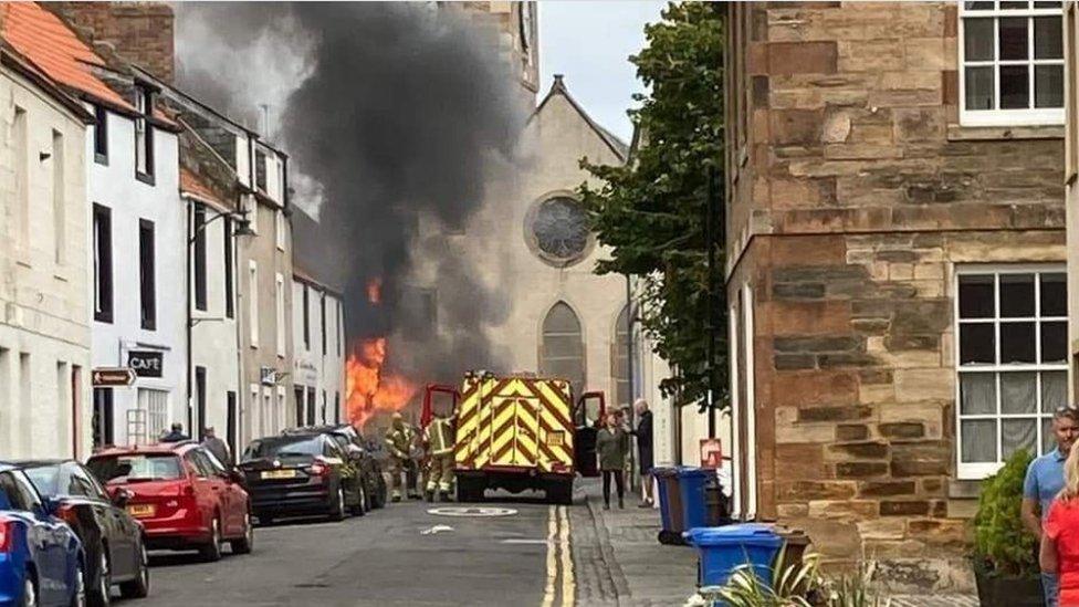 Pittenweem Fish Bar fire