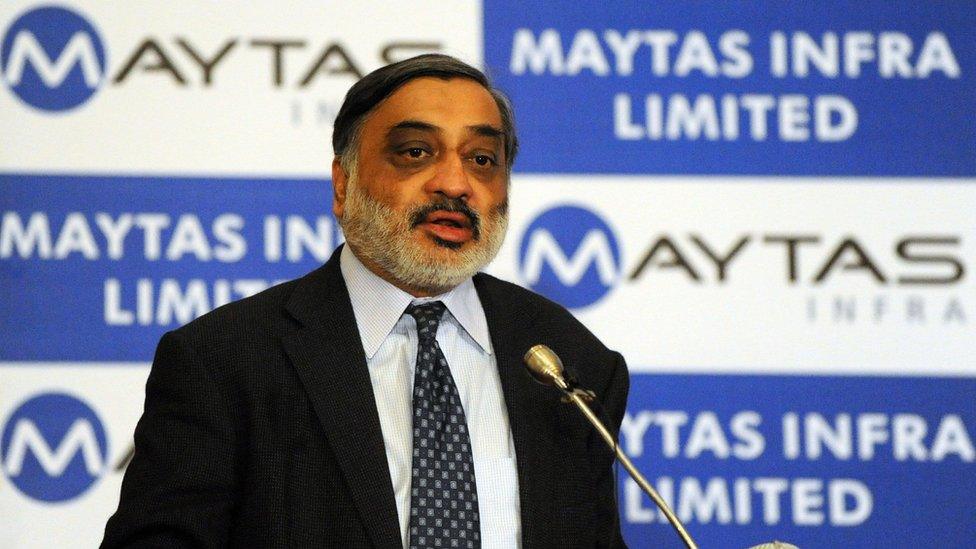 Infrastructure Leasing and Financial Services Ltd. (IL&FS) Chairman Ravi Parthasarathy speaks at a press conference in Hyderabad on September 1, 2009