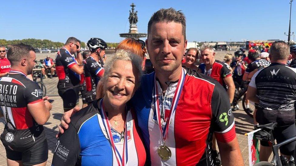 Paul and Diane after a cycle ride