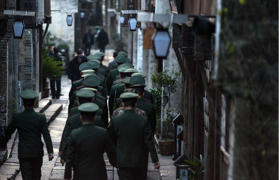 Security in the town of Wuzhen