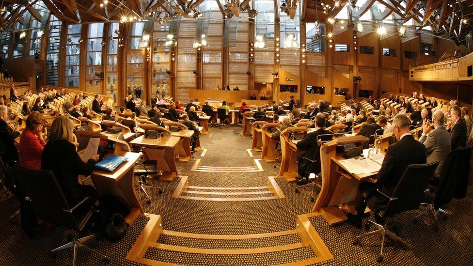 Scottish Parliament chamber
