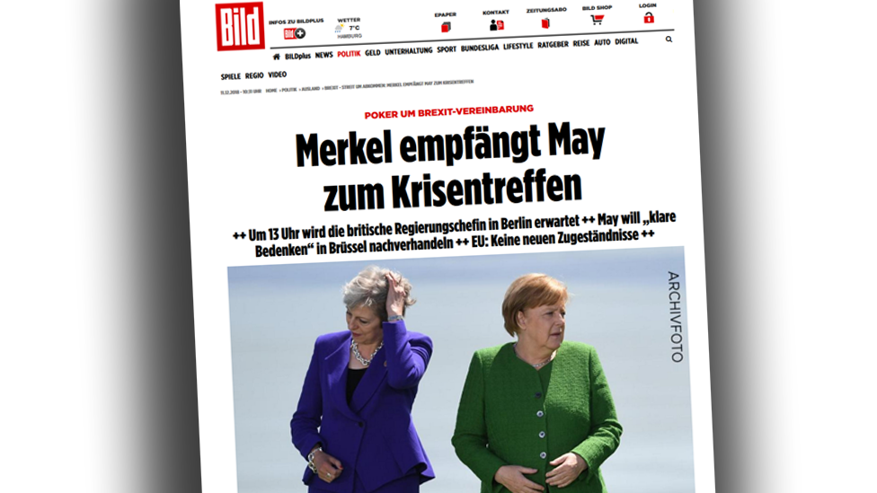 Screengrab from Bild website