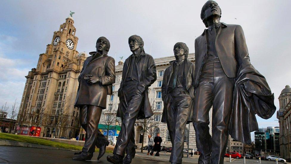 Beatles statue in Liverpool