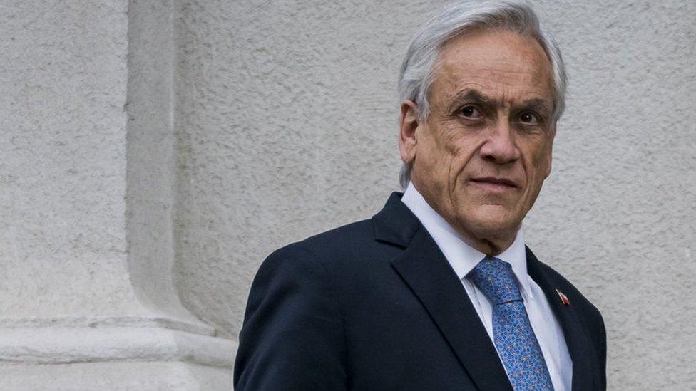 President of Chile Sebastián Piñera at the La Moneda Palace on 4 September 2019