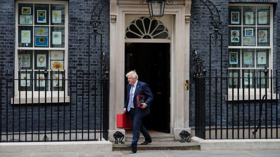 Prime Minister Boris Johnson departs 10 Downing Street, London