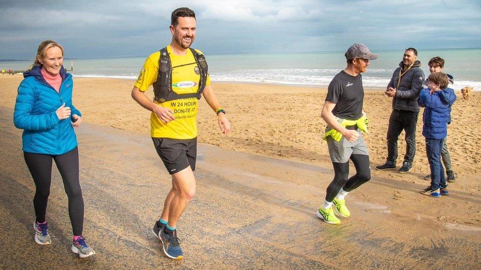 Jacques Bernard running