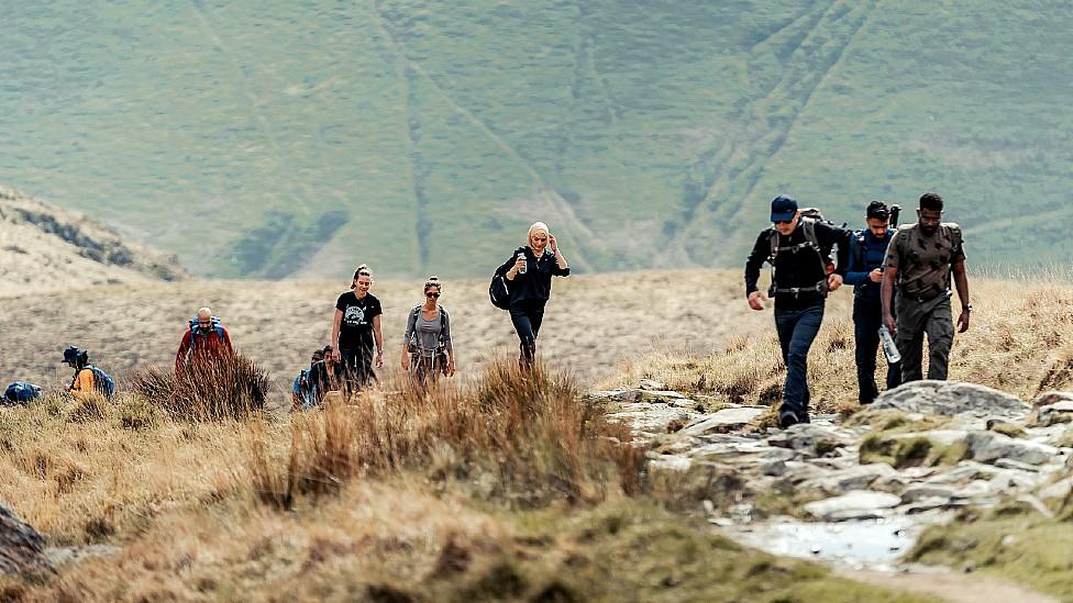 Muslim Hikers on their way up Cader Idris