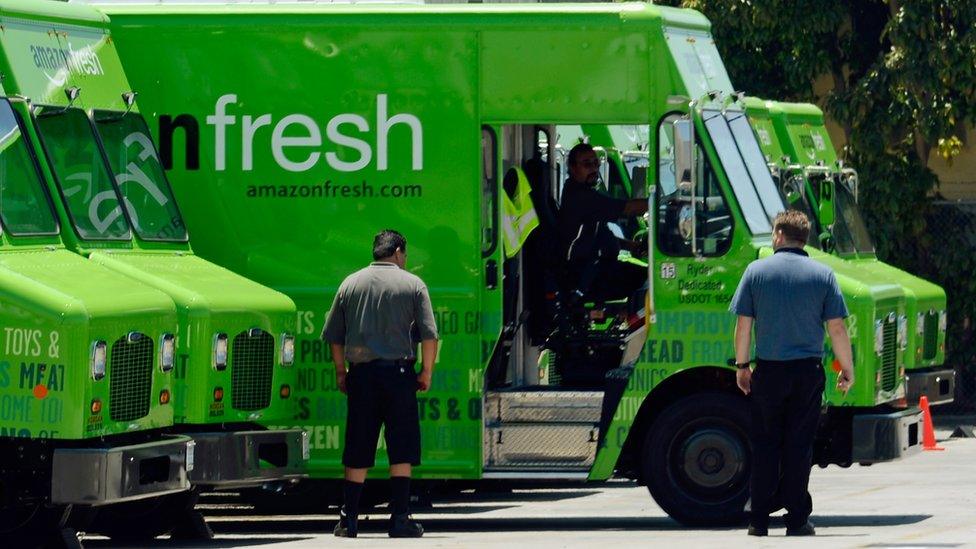 Amazon Fresh vans