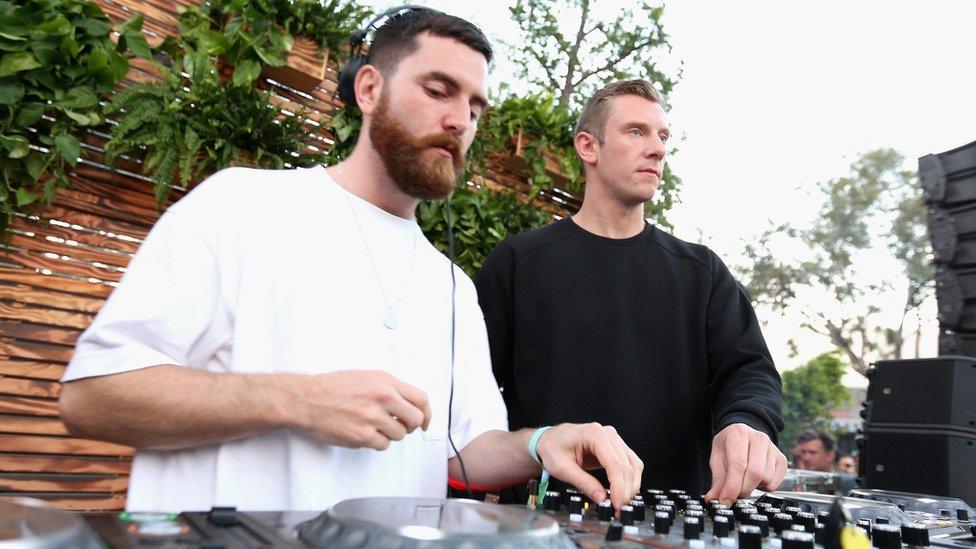 Andy and Matt from Bicep performing in Los Angeles