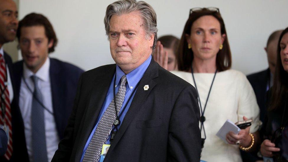 Steve Bannon at the White House in June