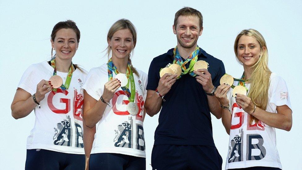 Team GB cyclists