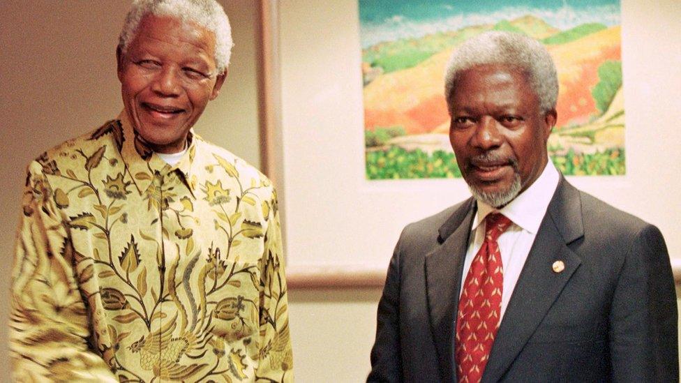 kofi and nelson mandela