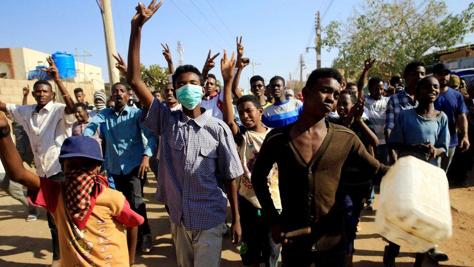 Anti-government protests in Khartoum, Sudan, January 25, 2019