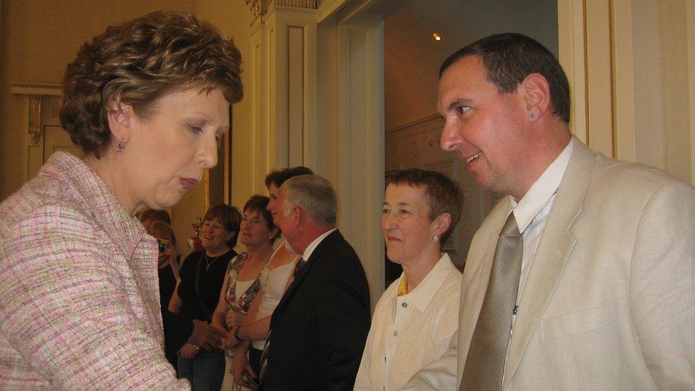 Meeting former Irsh president Mary McAleese