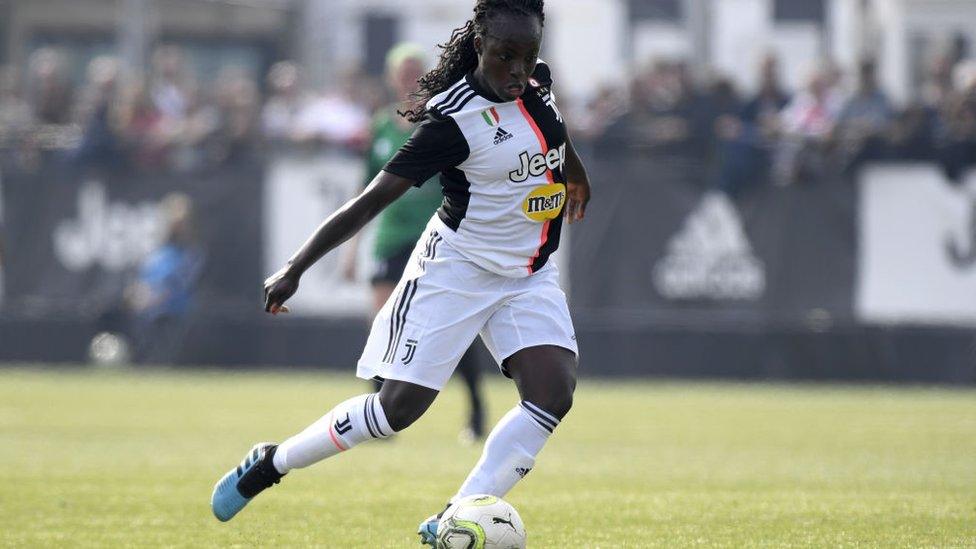 Eniola Aluko playing for Juventus