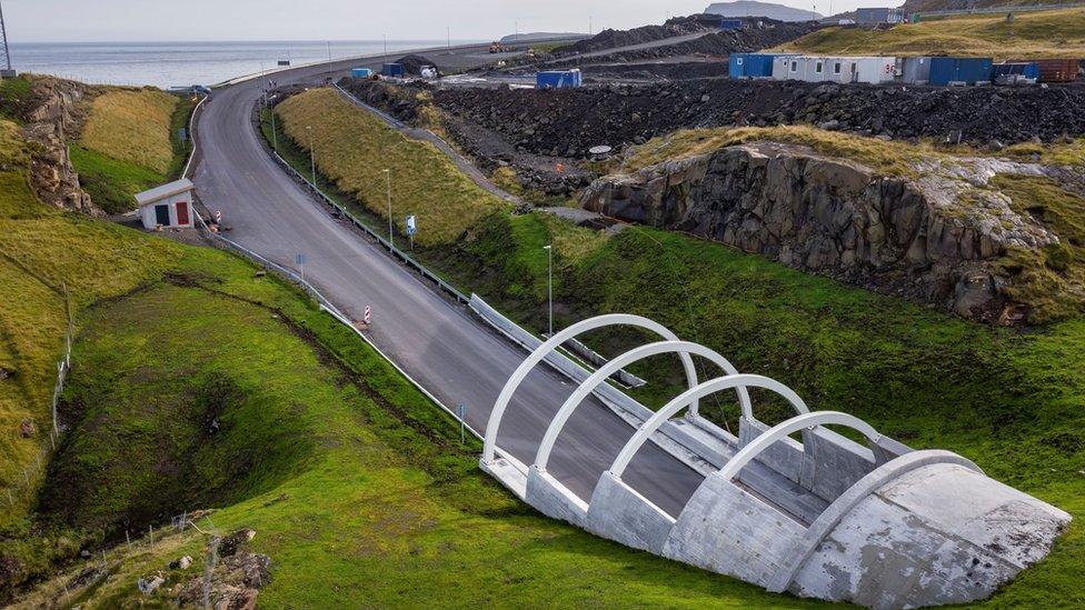 The entrance of one of the tunnels