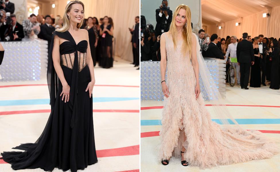 Margot Robbie and Nicole Kidman at the Met Gala in New York