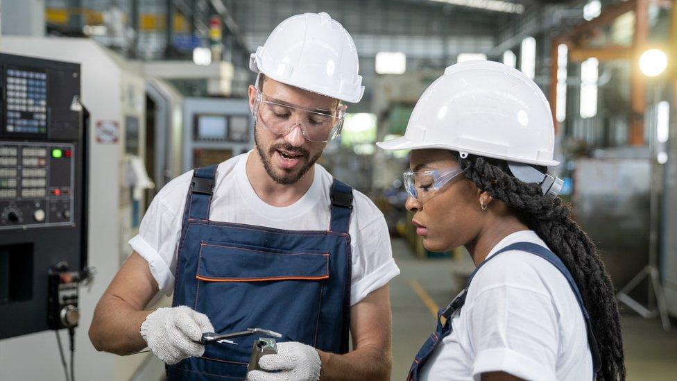 Stock image of engineers