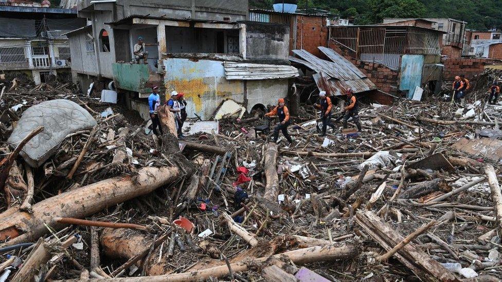 Landslide in Venezuela. 9 October 2022