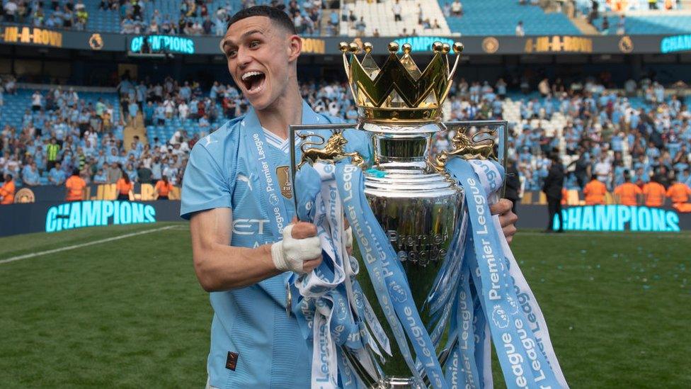 Foden with trophy